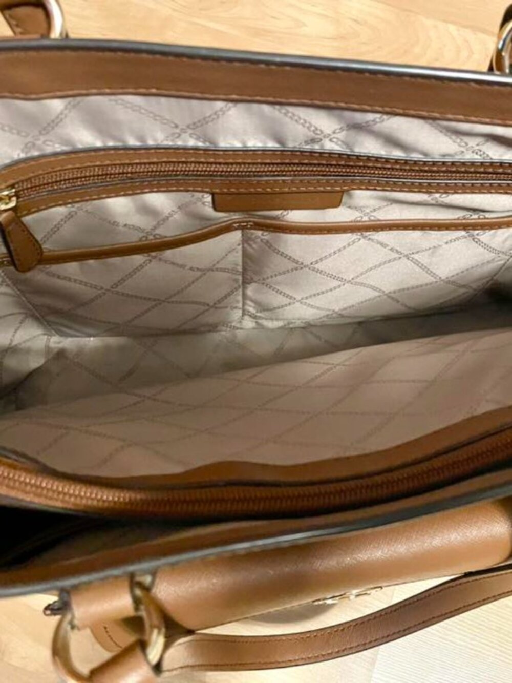 Michael Kors leather tote bag, brown - Picture 3 of 6